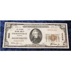 658. Series 1929 $20 "The Atlantic National Bank of Jacksonville