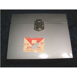 660. Metal File Box. Used.