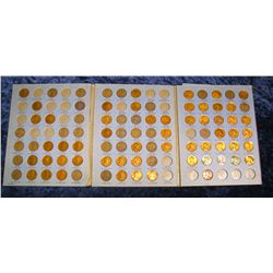 668. 1909-44 Partial Set of Lincoln Cents in a Whitman folder.