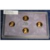 781. 2009 S Four-Piece Proof Lincoln Cent Set.