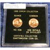 782. 1989 Error Collection certified by Chattanooga Coin Co.