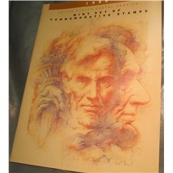 806. 1986 Commemorative Stamp Year Set. With Stamps.