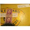 Image 2 : 820. Cigar Box 100's #720 3c Washington Stamps. Used.