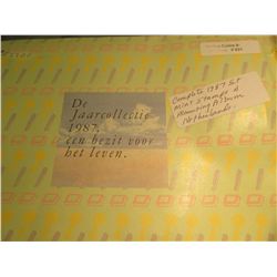 821. 1987 Netherlands Commemorative Stamp Set.