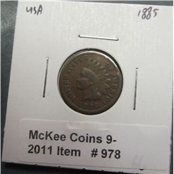 978. 1889 U.S. Indian Head Cent. G-6.