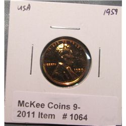 1064. 1959 P Lincoln Cent. Proof 66.