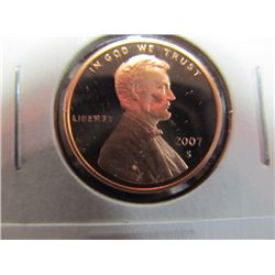 1091. 2007 S Lincoln Cent. Cameo Proof 69.