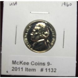 1132. 1960 P Jefferson Nickel. Proof 65.