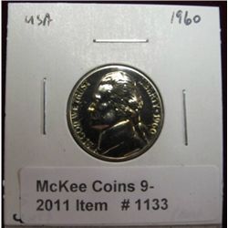 1133. 1960 P Jefferson Nickel. Proof 65.