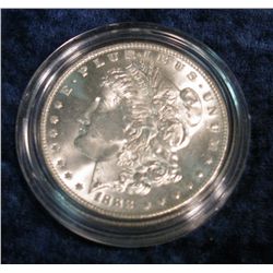 1173. 1888 P Morgan Dollar. Brilliant MS 63.
