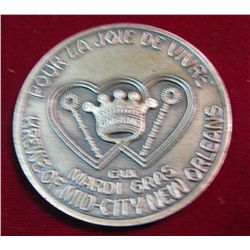 1202. 1967 "Honoring Greatest Bands in Dixie .999 fine Silver.
