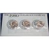 Image 1 : 1247. 1980 Denver Mint U.S. Coin Souvenir Set. Cent to Half Dollar.