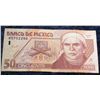 Image 1 : 1249. Series EF Bank of Mexico 50 Peso Banknote. VF.