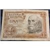 1272. Series 1953 Bank of Spain One Pesetas Banknote. VF.