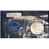 1296. 1971 S Unc Silver Eisenhower Dollar in original cellophane.