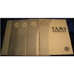 1306. 1966 "Tams Journal" Magazines. Volume 6 no. 1-5.