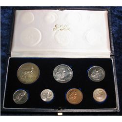 1363. 7-Piece 1966 South African Proof Set with Silver.