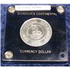Image 1 : 1366. 1776 Dickeson's Continental Currency Dollar. Brilliant Unc.