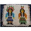 1392. Beaded Indian Coin Pouch with Medal "To Enslave