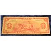Image 1 : 1402. 1942 Curacao One Gulden Bank note. VG.