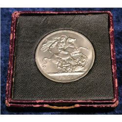 1425. 1951 "Festival of Britain" George VI Five Shillings Crown in original box.