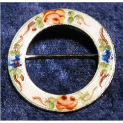 1433. Lamode Sterling Silver Floral Broach.