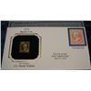Image 1 : 1475. 1870 15c Daniel Webster 22K Gold Stamped Cover.