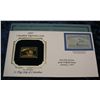Image 1 : 1478. 1893 3c Columbus 22K Gold Stamped Cover.