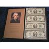 Image 1 : 1484. Series 2003 Uncut Sheet of (4) $2. Notes.
