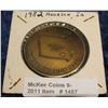 1487. 1982 Hedrick, Iowa  100th Anniversary Bronze Medal.