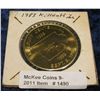 1490. 1983 Killduff, Iowa Brass Centennial Medal.