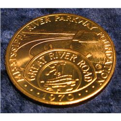1514. 1970 Great River Road Bronze Medal.