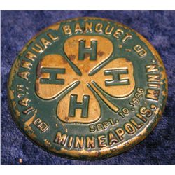 1516. Minneapolis Mn. 1936 4-H Pinback.