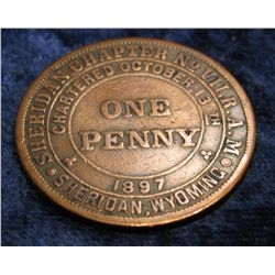 1554. Sheridan Wy. Sheridan Chapter, Masonic Penny