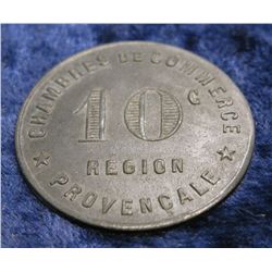 1558. Chamber of Commerce 10c Marseille Token. 30mm.