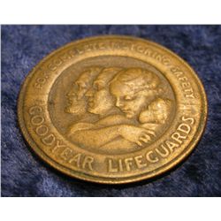 1564. Goodyear Lifeguards Medal. Brass. 31mm.