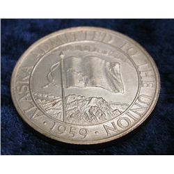 1567. 1959 Alaska Statehood So-called Half Dollar. EF.