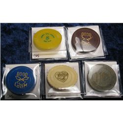 1568. Money Tree Casino $1 Gambling Chip; (2) different