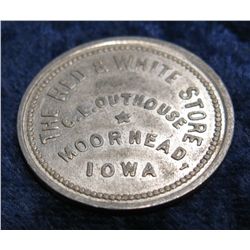 1575. "The Red & Whitehouse/C.L. Outhouse/Moorhead/Iowa",