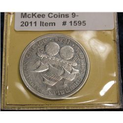 1595. 1892 Columbian Exposition Commemorative Half Dollar. EF.