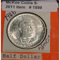 1598. 1946 P Booker T. Washington Half Dollar. Brilliant Unc.