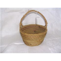 antique handmade Makah Native American basket