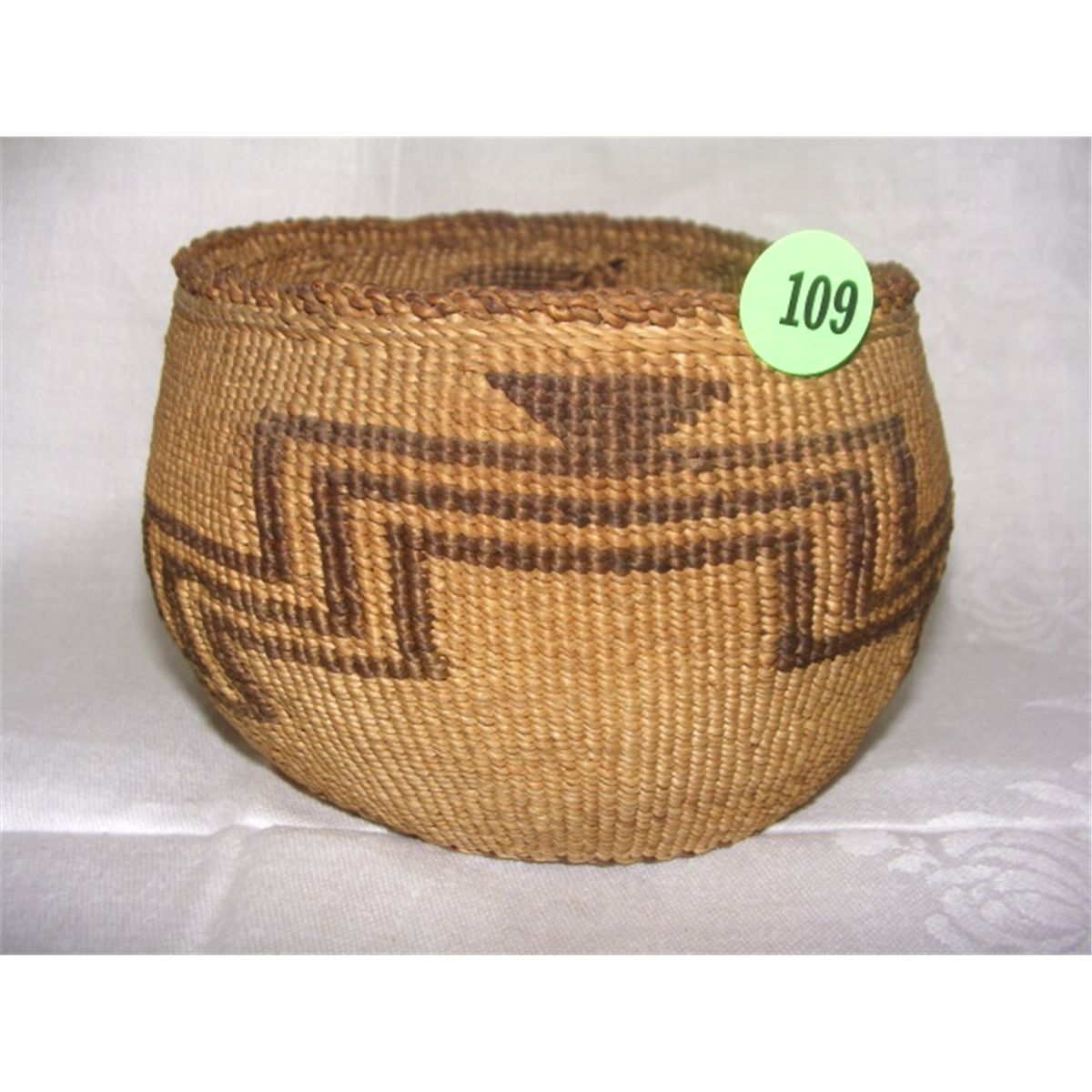 antique handmade Native American basket