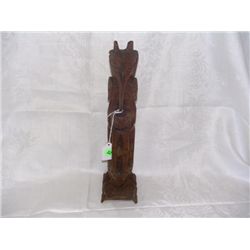 handmade Native American totem pole