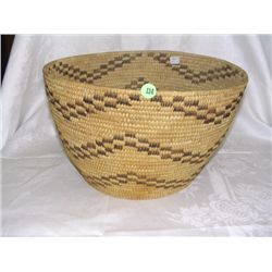large handmade Native American basket