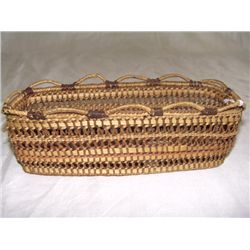 wonderful Native American handmade Quinault basket by Beatrice Black "Gramma Black" 2 3/4