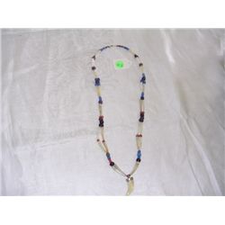 Dentalia and trade bead necklace