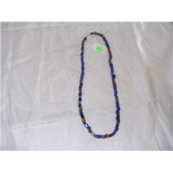 mixed faceted trade bead necklace
