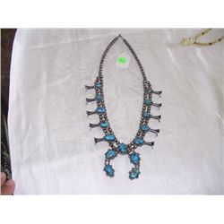 Navajo Squash blossom necklace