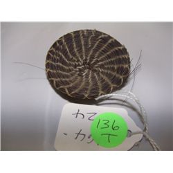 SW Native American miniature horsehair basket /bowl
